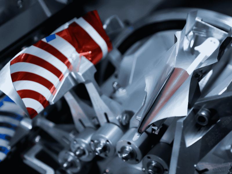 automatic wrapping machine for chocolate lollipops