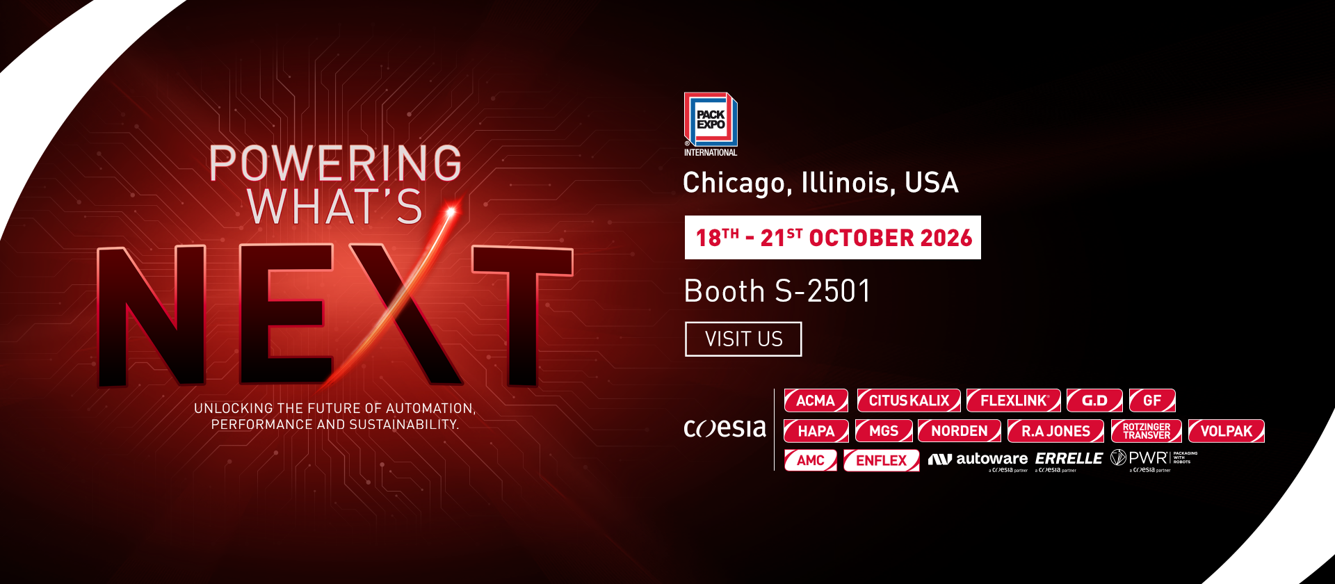 See ACMA advanced packaging solutions at PACK EXPO with Free Registration